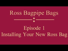 Load and play video in Gallery viewer, Ross Breathable Leather Bagpipe Bag